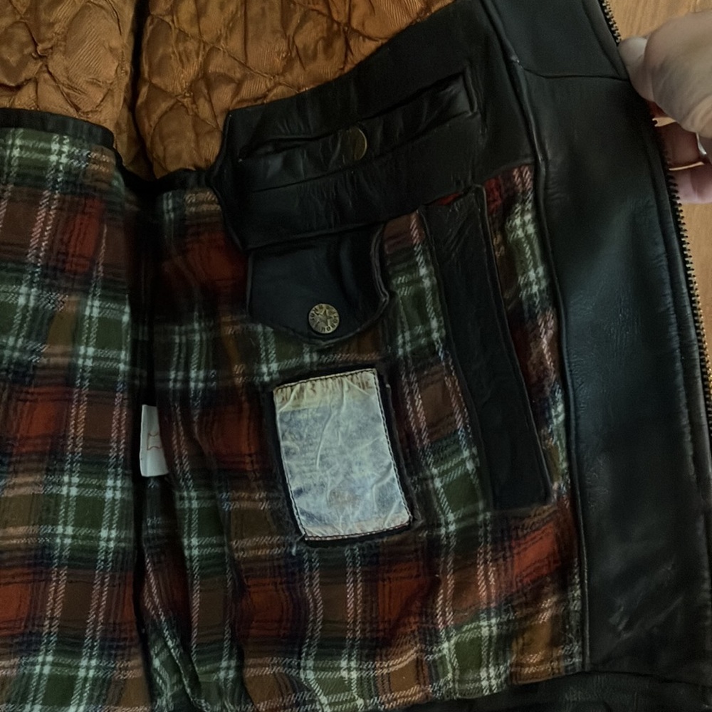Vintage Bomb boogie Sky leather biker coat! - Picture 4 of 13
